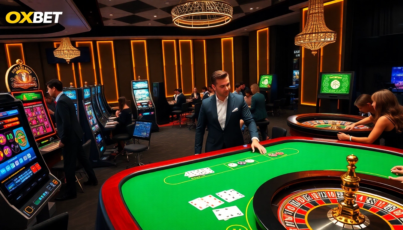 Engage with thrilling online gambling at OXBET's vibrant casino interface showcasing strategic play.