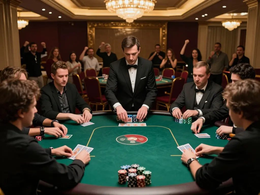 MM88 poker tournament showcasing players in action with focused strategies and vibrant atmosphere