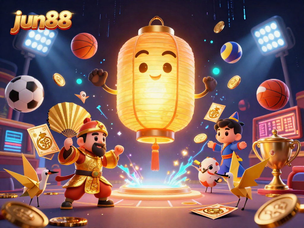 Experience the thrill of winning at jun88 casino with vibrant 3D characters and gold coins flying