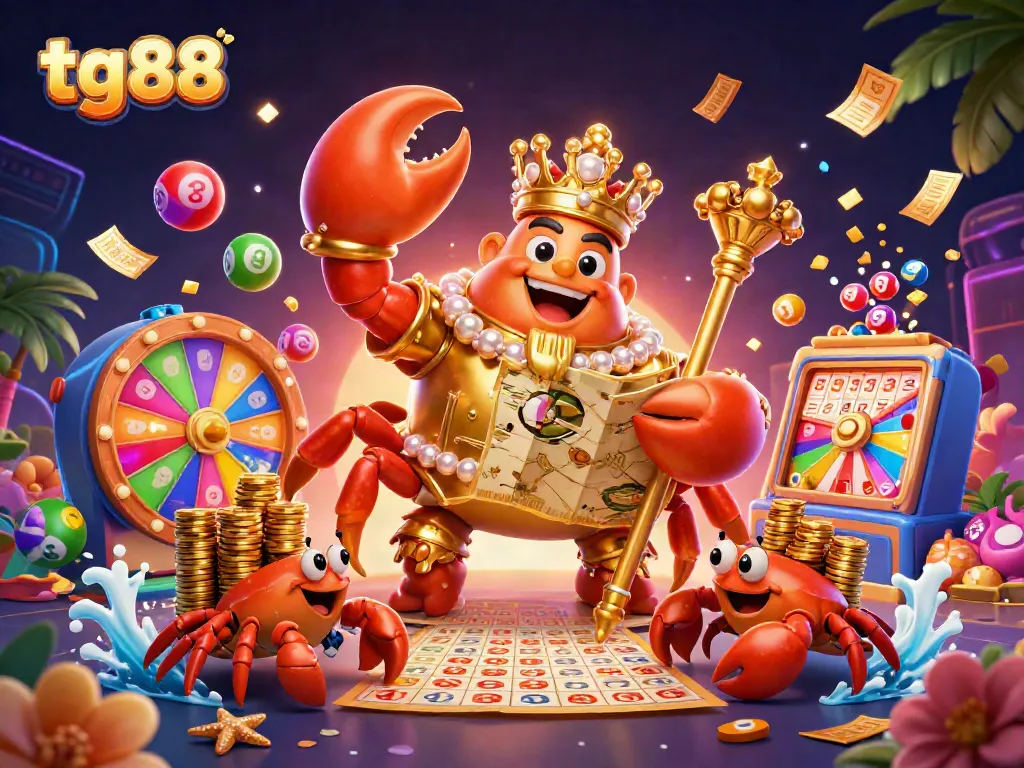 Experience thrilling betting adventures with tg88 in this vibrant 3D casino illustration.
