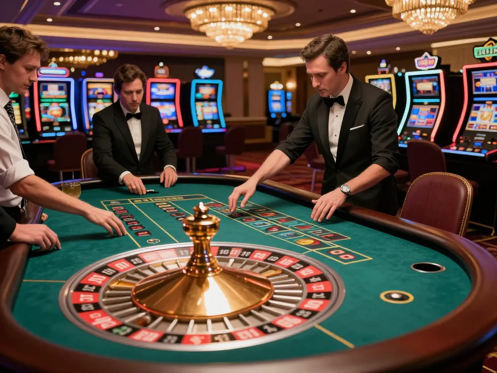 Experience the thrill of Link vào da88 while betting on roulette at a luxurious casino table
