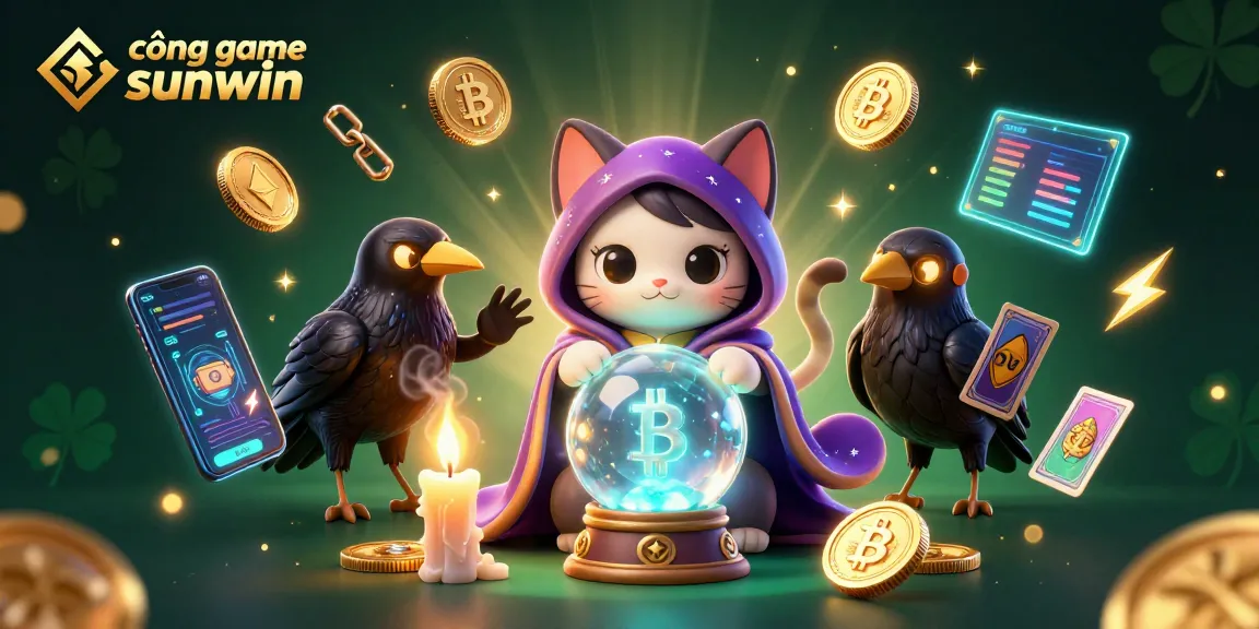 Win big at cổng game sunwin with a magical fortune teller and crypto elements