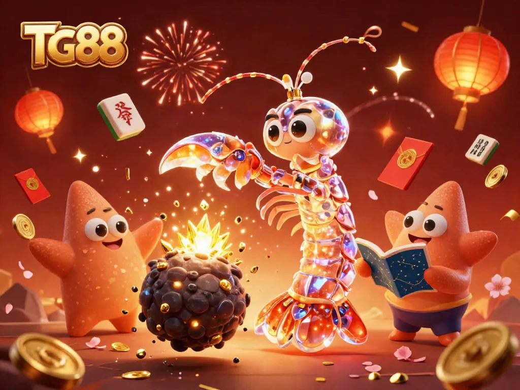 Experience the thrilling gaming world of TG88 with vibrant characters and rich casino elements.