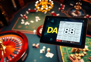 Experience thrilling gameplay at DA88 with vibrant casino elements and exciting betting action.