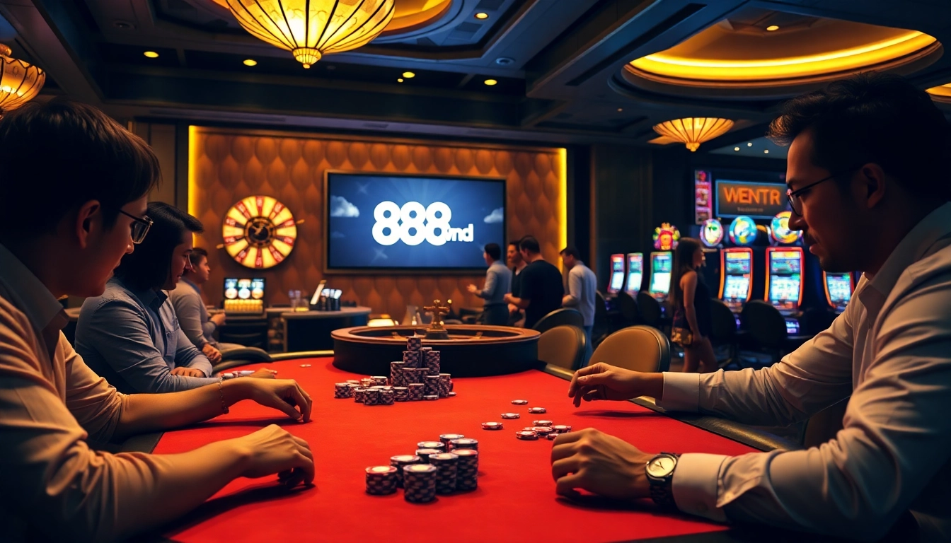 Experience the excitement of 888vnd poker gameplay with vibrant colors and luxury style.