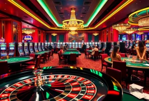 Engaging gaming scene with poker chips and a roulette wheel linking S8 excitement in a luxurious casino.