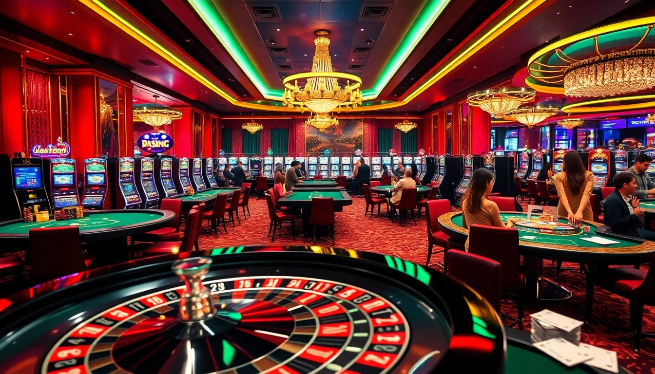 Engaging gaming scene with poker chips and a roulette wheel linking S8 excitement in a luxurious casino.