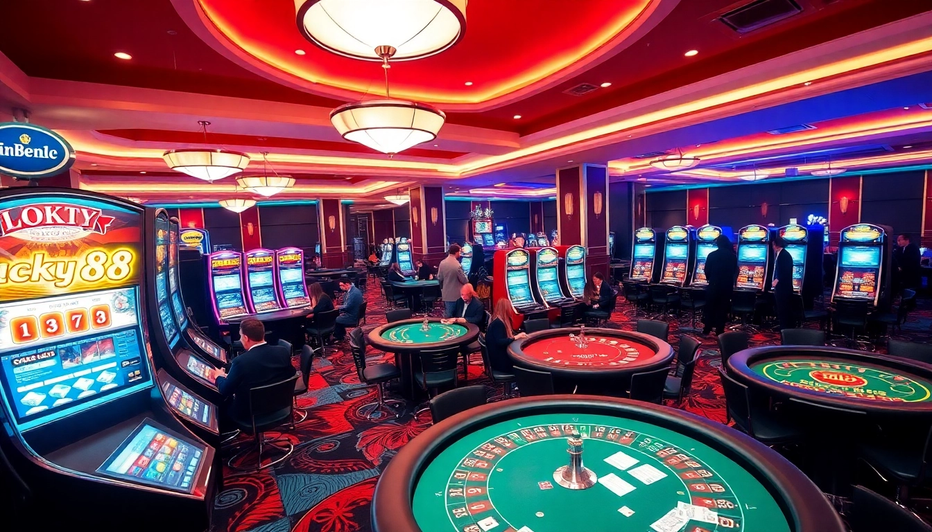 Experience the thrill of lucky88 as players engage in dynamic casino games and betting.