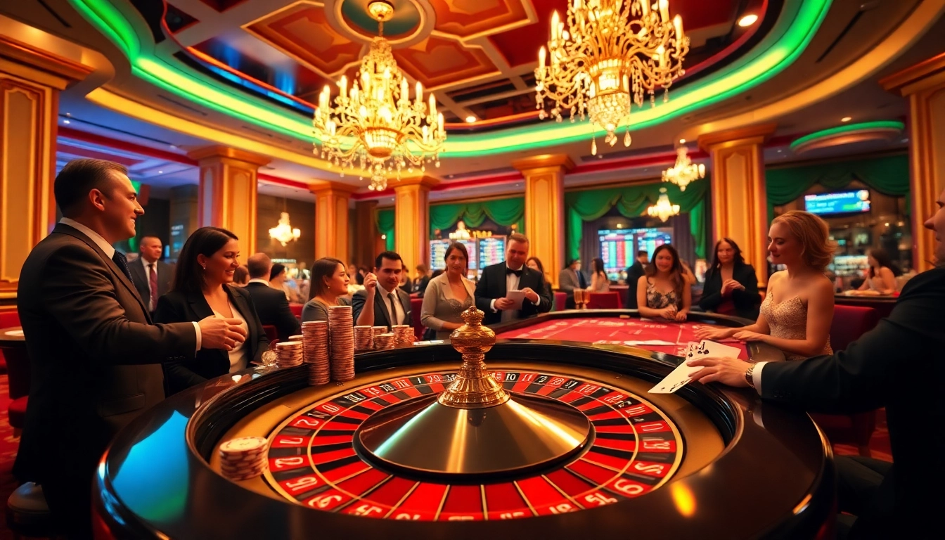 Players enjoying a thrilling game at a casino while considering 888vnd for their bets.