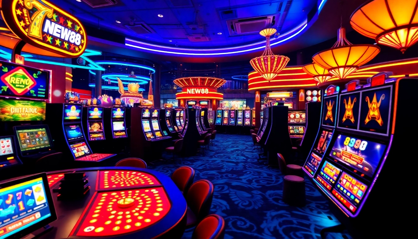 Experience the vibrant interface of new88go.com, showcasing exciting online casino games and a trustful gaming environment.