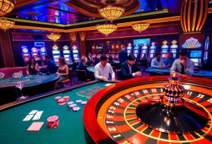 Engage in thrilling games at https://one88.sa.com/ with players betting at a vibrant casino.
