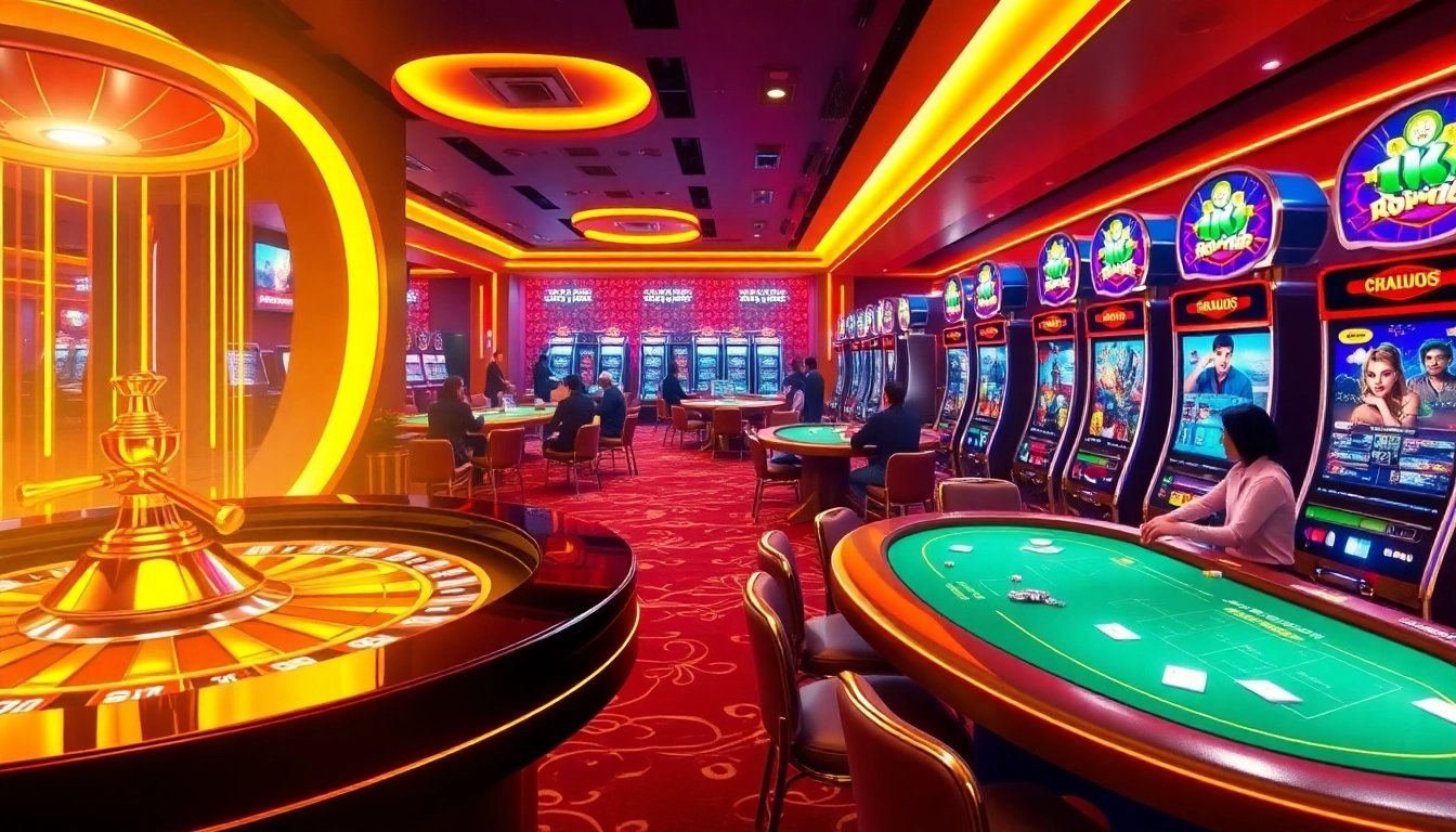 Experience thrilling moments at https://da88j.com/ with engaging players, colorful slot machines, and virtual roulette.