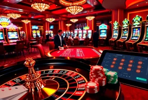 Betting excitement at a casino table showcasing the vibrant atmosphere of https://ta88.de.com/ with roulette and poker action.
