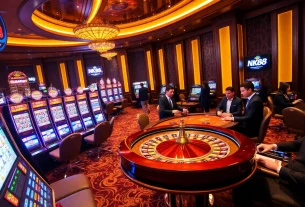 Experience NK88 excitement with vibrant casino tables and thrilling gaming ambiance.