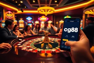 Experience the thrill of winning at a lively casino scene featuring the Link gg88 gaming interface.